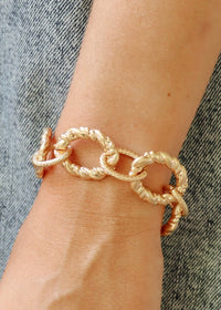 All Along Chunky Chain Bracelet - Vintage Gold - MerciGrace BoutiqueBracelet