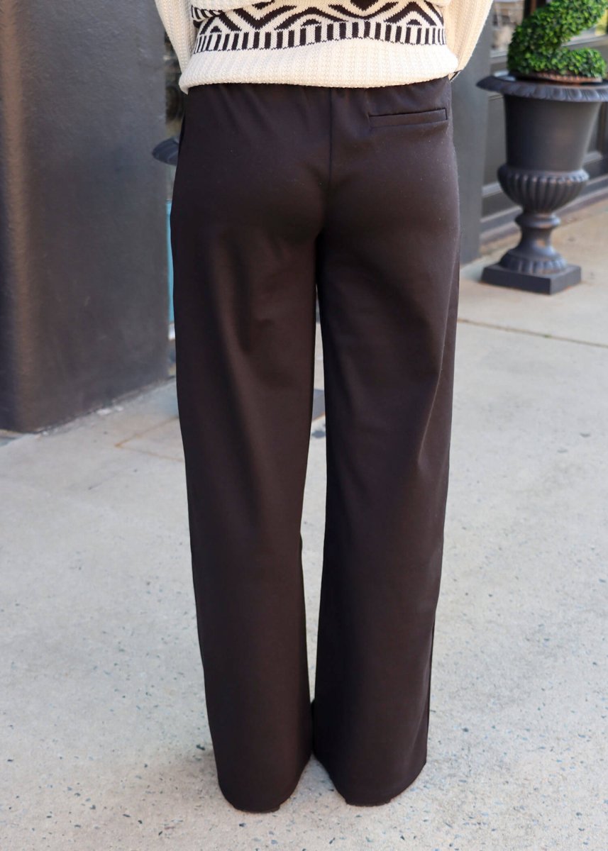 Always A Classic Wide Leg Pant - Black - MerciGrace BoutiquePants