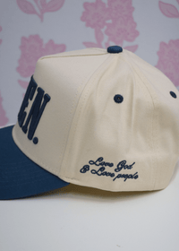 AMEN. - Slate Blue Vintage Trucker Hat - MerciGrace BoutiqueHat