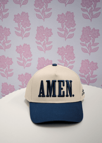 AMEN. - Slate Blue Vintage Trucker Hat - MerciGrace BoutiqueHat