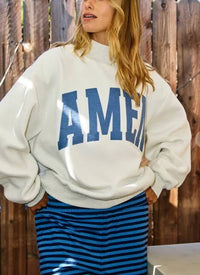 WWJD / AMEN Reversible Mockneck Sweatshirt