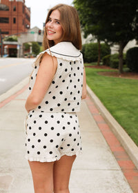 Andie Dot Shorts - Cream/Black - MerciGrace BoutiqueShorts