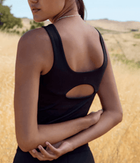 Aspen Longline Top- Black - MerciGrace BoutiqueTank