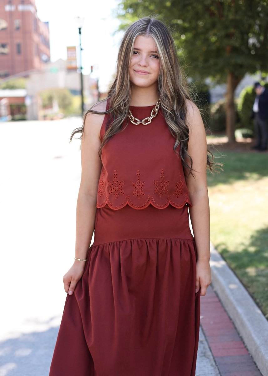 Autumn in Paris Top - Rust - MerciGrace BoutiqueTop