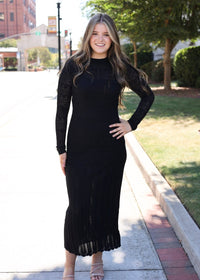 Avery Midi Dress - Black - MerciGrace BoutiqueDress