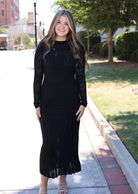 Avery Midi Dress - Black - MerciGrace BoutiqueDress