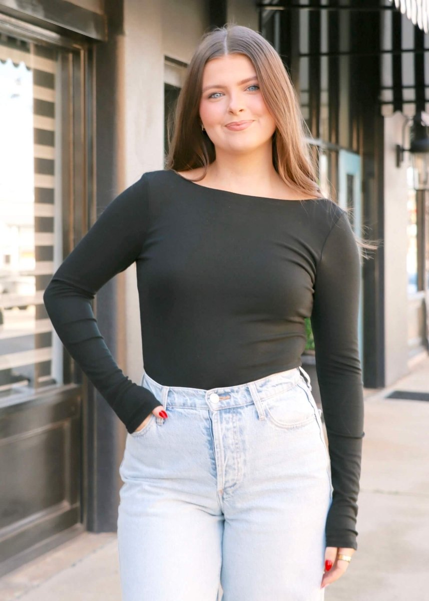 Baela Bodysuit - Black - MerciGrace BoutiqueBodysuit