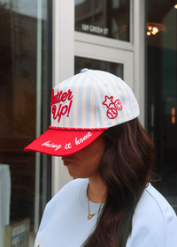 Batter Up Hat - White/Multi - MerciGrace BoutiqueHat