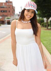 Bayside Midi Dress - White - MerciGrace BoutiqueDress