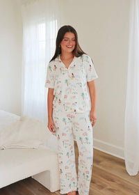 Beach Days PJ Top - Bone - MerciGrace BoutiqueTop