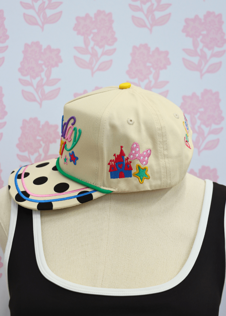 Best Day Ever Hat - Cream/Multi - MerciGrace BoutiqueHat