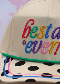 Best Day Ever Hat - Cream/Multi - MerciGrace BoutiqueHat