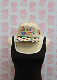 Best Day Ever Hat - Cream/Multi - MerciGrace BoutiqueHat