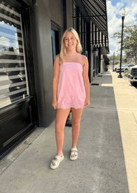 Blush Belle Lace Trim Shorts - MerciGrace BoutiqueShorts