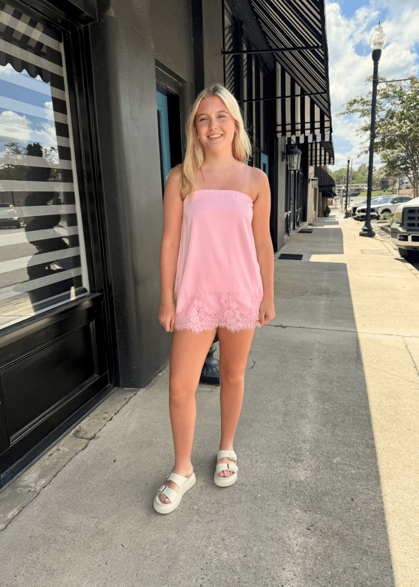 Blush Belle Lace Trim Shorts - MerciGrace BoutiqueShorts