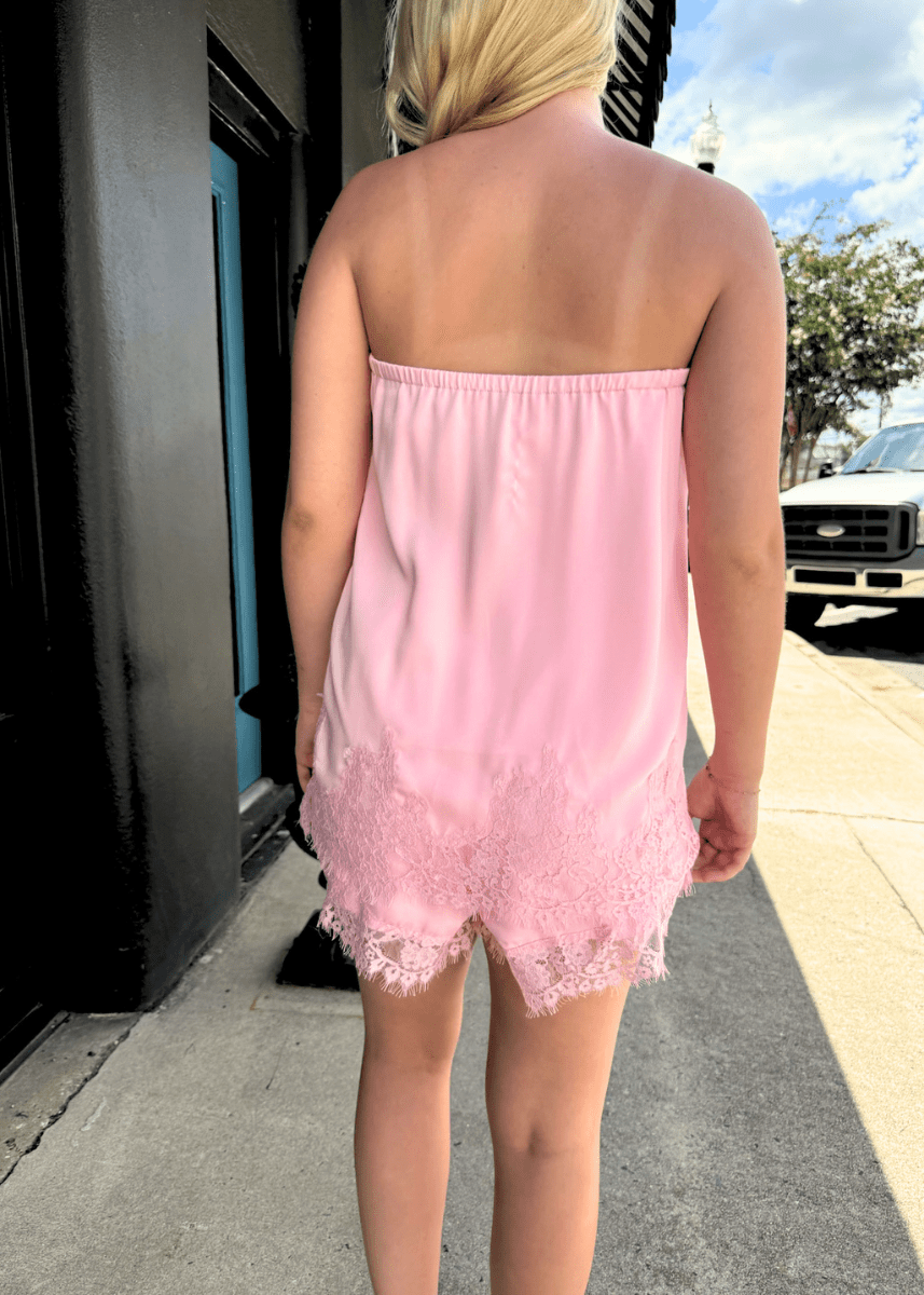Blush Belle Lace Trim Shorts - MerciGrace BoutiqueShorts