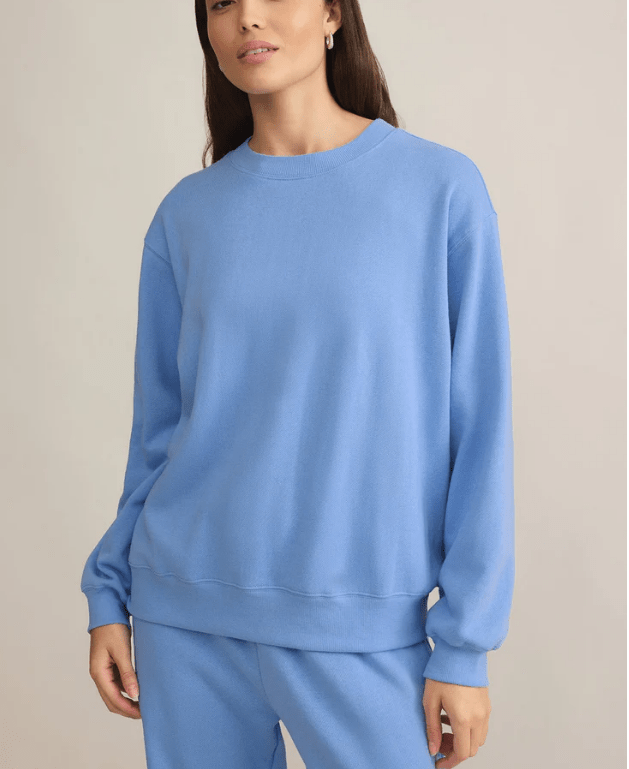 Boyfriend Sweatshirt - Blue River - MerciGrace BoutiqueSweatshirt