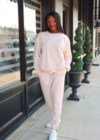 Boyfriend Sweatshirt - Pink Salt - MerciGrace BoutiqueSweatshirt
