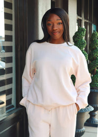 Boyfriend Sweatshirt - Pink Salt - MerciGrace BoutiqueSweatshirt