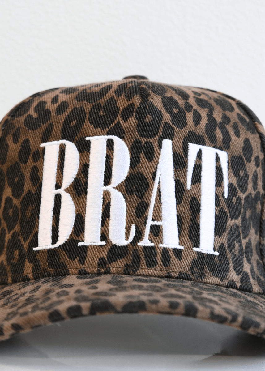BRAT Trucker Hat - Leopard - MerciGrace BoutiqueHat
