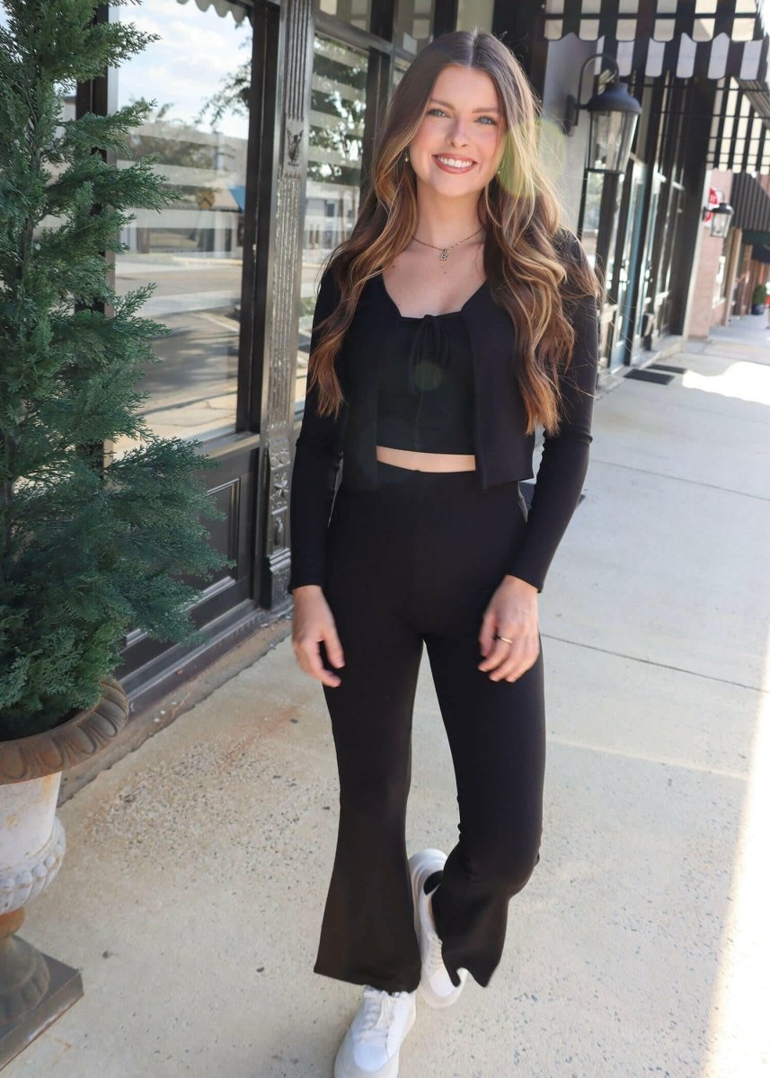 Bring It On Flare Pants - Black - MerciGrace BoutiquePants