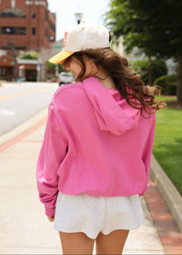 Bubble Hem Hoodie - Bubblegum Pink - MerciGrace BoutiqueHoodie
