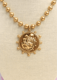 Bulldog Coin Necklace Set - Gold - MerciGrace BoutiqueNecklace