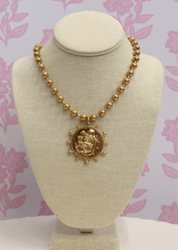 Bulldog Coin Necklace Set - Gold - MerciGrace BoutiqueNecklace