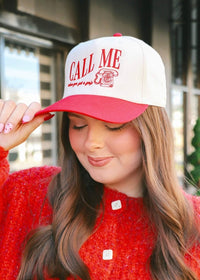 Call Me Hat - Red/Natural - MerciGrace BoutiqueHat