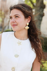 Capri Coast Vest - White/Gold - MerciGrace BoutiqueShirts & Tops