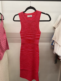Carmen Knit Mini Dress - Pink/Red - MerciGrace BoutiqueDress