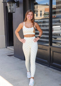 Check Mate 7/8 Legging - Olive - MerciGrace BoutiqueLeggings