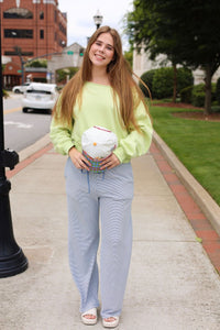 Coastal Calm Lounge Pants - Steel Blue - MerciGrace BoutiquePants