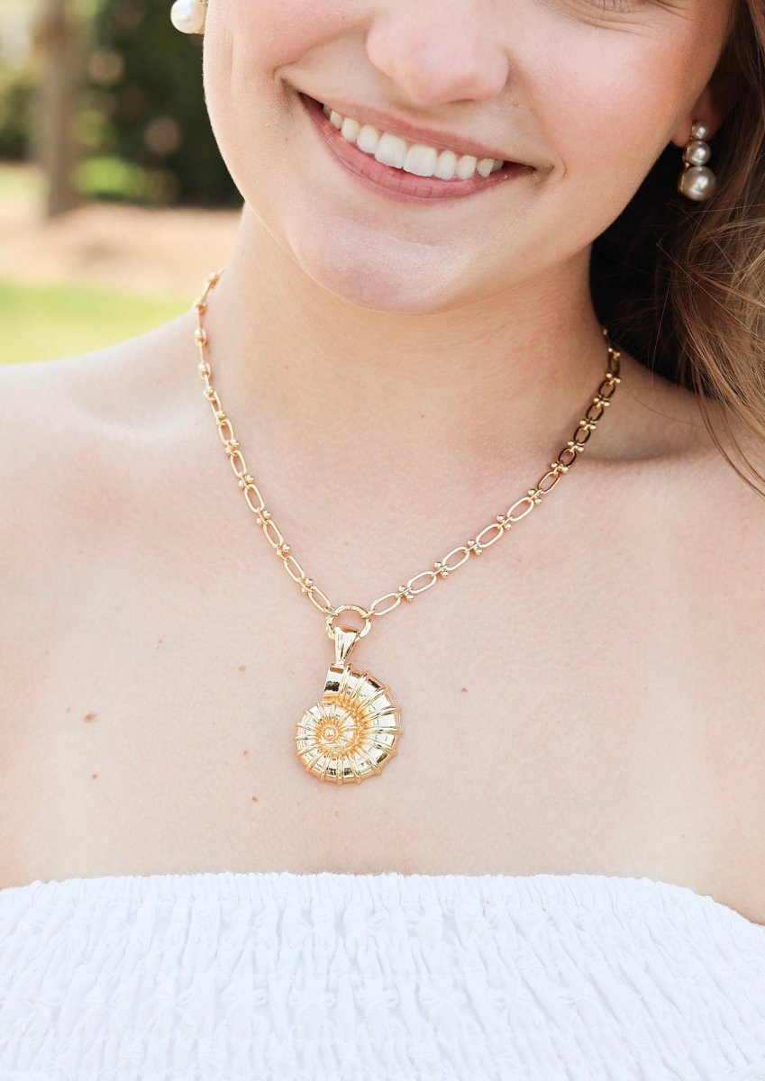 Coastal Charm Necklace - Gold - MerciGrace BoutiqueNecklace
