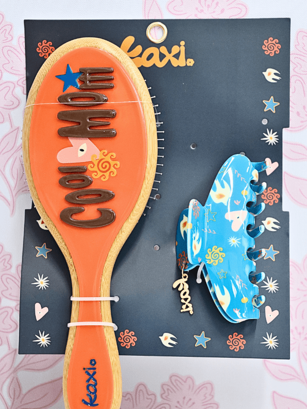 Cool Mom Hair Brush and Claw Clip Set - MerciGrace BoutiqueBrush