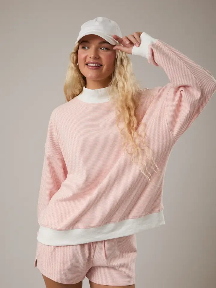 Creamsicle Cozy Mock Neck - MerciGrace BoutiqueTop
