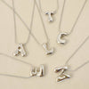 Balloon Letter Initial Necklace