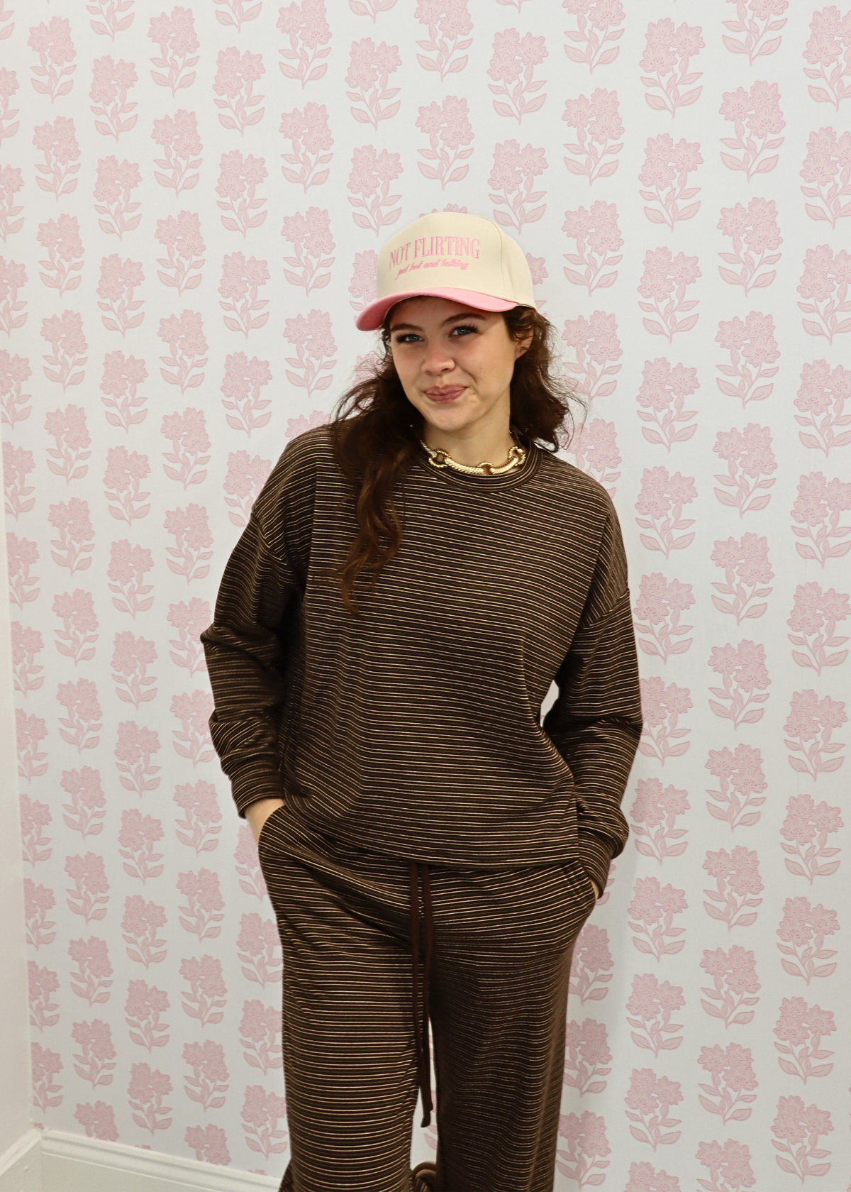 The Driftwood Stripe Lounge Top