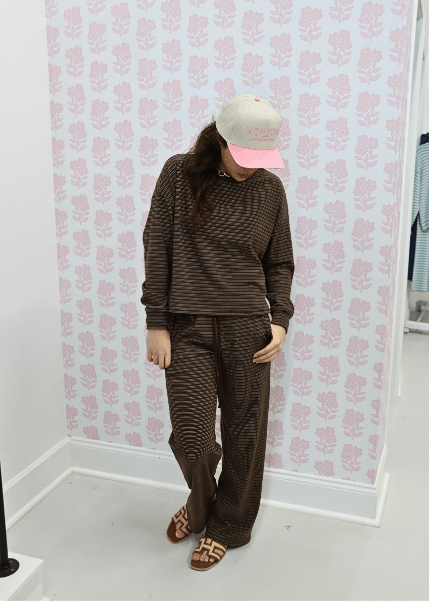 Driftwood Calm Lounge Pants - Chocolate Brown - MerciGrace BoutiquePants