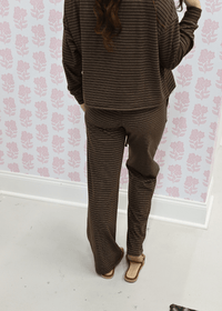 Driftwood Calm Lounge Pants - Chocolate Brown - MerciGrace BoutiquePants