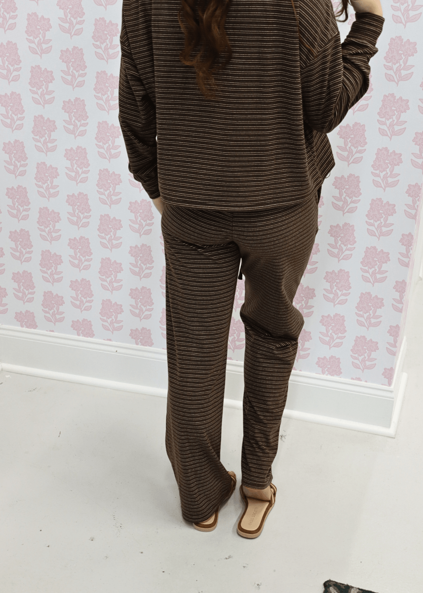 Driftwood Calm Lounge Pants - Chocolate Brown - MerciGrace BoutiquePants