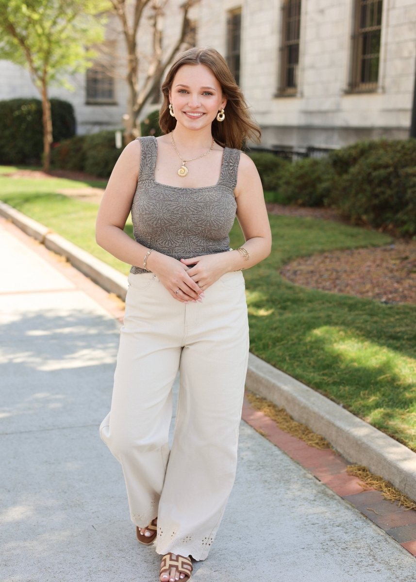 Driftwood Knit Top - Coffee - MerciGrace BoutiqueTank