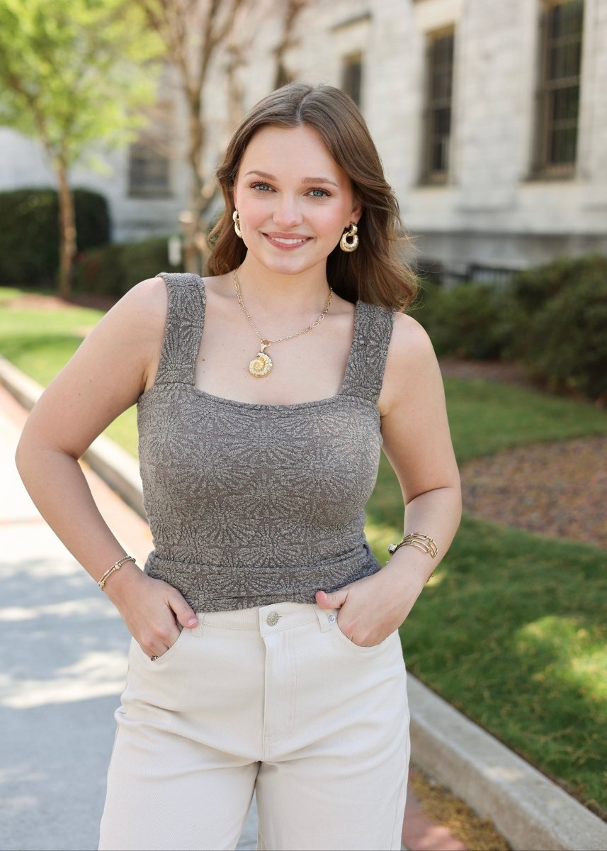 Driftwood Knit Top - Coffee