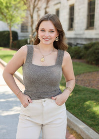 Driftwood Knit Top - Coffee - MerciGrace BoutiqueTank