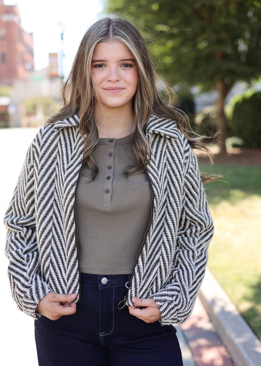 Dunaway Bubble Jacket - Dark Chocolate - MerciGrace BoutiqueJacket