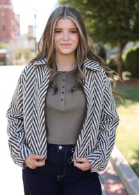Dunaway Bubble Jacket - Dark Chocolate - MerciGrace BoutiqueJacket