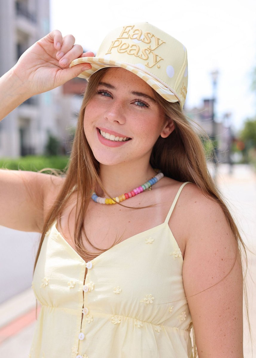 Easy Peasy, Lemon Squeezy Hat - Yellow - MerciGrace BoutiqueHat