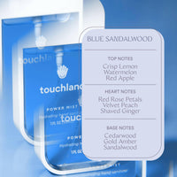 Power Mist Blue Sandalwood.