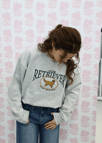 Embroidered Retriever Club Sweatshirt - MerciGrace BoutiqueSweatshirt