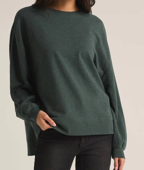 Modern Weekender Top - Cyprus Green